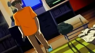 Seduced by her brother, a hentai babe eagerly pleasures his hard cock.