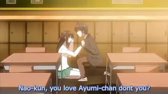 Ringetsu 3 - Naughty schoolgirls masturbating in the library. #Hentai #Porn