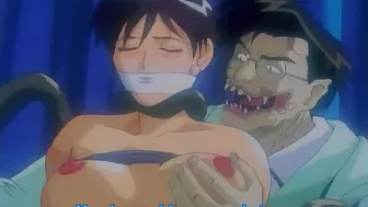 The hentai plant creature drains the life force of young women through their love fluids.