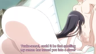 Hentai teacher fucks her entire class in a wild orgy.