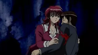 Hentai anime scene with demonic tentacles violating a screaming catgirl.