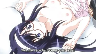 Hentai video - petite anime schoolgirl loses virginity to teacher.