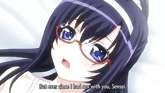 Hentai video - petite anime schoolgirl loses virginity to teacher.