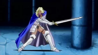 Hentai anime warrior girl has hot 69 lesbian sex in battle.