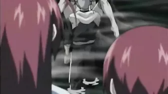 A busty redhead schoolgirl is sexually abused by her coach during a field trip in this hentai video.