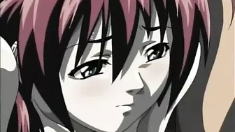 A busty redhead schoolgirl is sexually abused by her coach during a field trip in this hentai video.