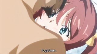 Hentai anime schoolgirl gets doggystyle anal sex in public hot spring.