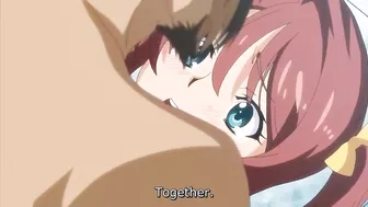 Hentai anime schoolgirl gets doggystyle anal sex in public hot spring.