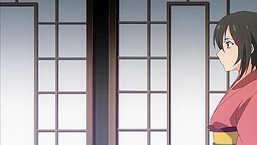 Hentai anime schoolgirl gets doggystyle anal sex in public hot spring.