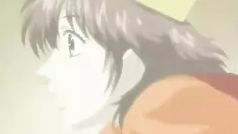 Burger shop manager has sex with busty teen employee in break room. #Hentai