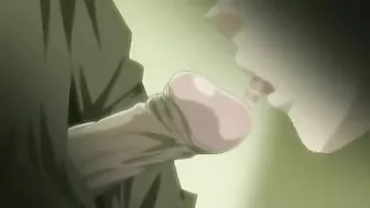 Burger shop manager has sex with busty teen employee in break room. #Hentai