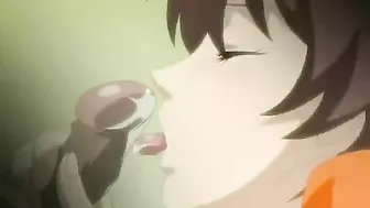 Burger shop manager has sex with busty teen employee in break room. #Hentai