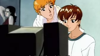 Seductive hentai scene featuring a cute teen and her lover in the bathtub. Seductive hentai scene featuring a cute teen and her lover in the bathtub.