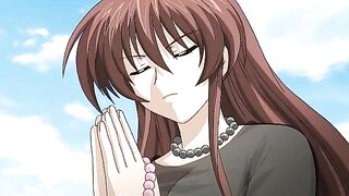 Horny slut cheers up hentai widows with hot sex.