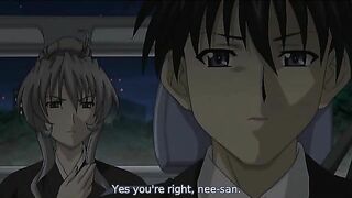 Horny slut cheers up hentai widows with hot sex.