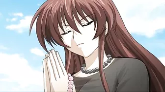 Horny slut cheers up hentai widows with hot sex.