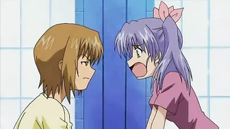 Hentai legend of a pervert getting it on with a petite teen at a restaurant table.