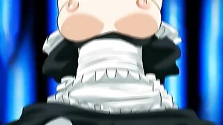 Hentai maid orgy with pussy rubbing and climaxing.