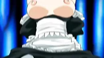 Hentai maid orgy with pussy rubbing and climaxing.