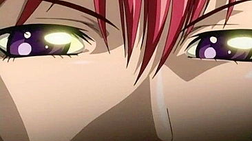 Horny schoolgirl masturbates on hentai stage.