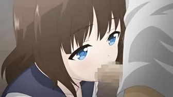 A naughty hentai schoolgirl named Ayaka masturbates while her friend blows his dick. A naughty hentai schoolgirl named Ayaka masturbates while her friend blows his dick.