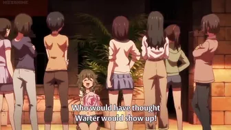 Hentai lesbians engage in a passionate liplock before wielding massive weapons in battle.