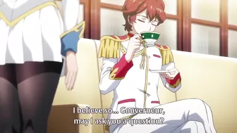 Hentai lesbians engage in a passionate liplock before wielding massive weapons in battle.