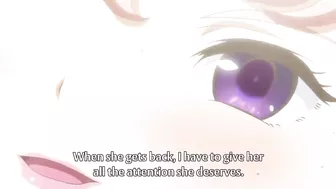 Hentai lesbians engage in a passionate liplock before wielding massive weapons in battle.