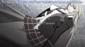 Hentai lesbians engage in a passionate liplock before wielding massive weapons in battle.