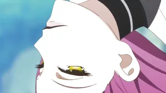 Hentai lesbians engage in a passionate liplock before wielding massive weapons in battle.