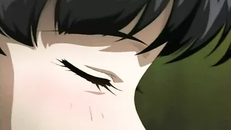 Isaku Respect 1 - Tied-up slaves witness a double penetration scene featuring a schoolgirl on a hentai porn website.