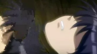 Isaku Respect 1 - Tied-up slaves witness a double penetration scene featuring a schoolgirl on a hentai porn website.