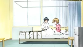 Sexy lesbians in a magical summer camp with strap-on fucking. #Hentai