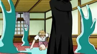 Sexy lesbians in a magical summer camp with strap-on fucking. #Hentai