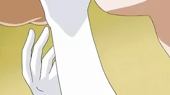 Sexy lesbians in a magical summer camp with strap-on fucking. #Hentai