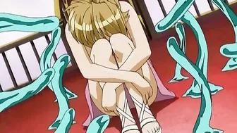 Sexy lesbians in a magical summer camp with strap-on fucking. #Hentai