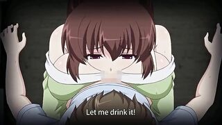 Hentai video - Busty stepmom seduced by pervy guard with love potion.