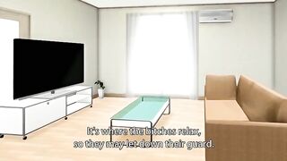 Hentai video - Busty stepmom seduced by pervy guard with love potion.