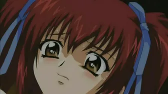 Horny ladies get off on hentai news with a sexy squirt from their lesbian lovers.