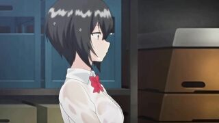 Hentai girl gets fucked in a quiet school storage room.