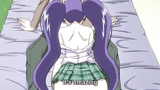 Horny schoolgirl masturbating in public with hot sex on her mind.