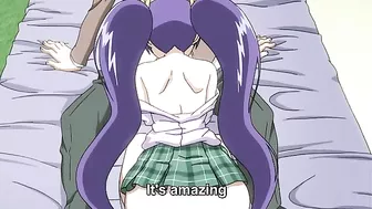 Horny schoolgirl masturbating in public with hot sex on her mind.