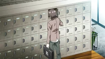 Horny schoolgirl masturbating in public with hot sex on her mind.