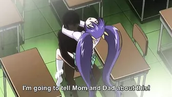 Horny schoolgirl masturbating in public with hot sex on her mind.