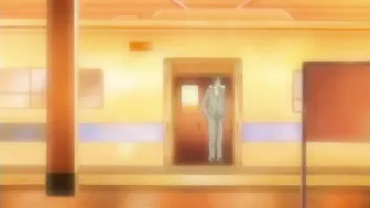 Red-haired anime teens get fucked on a train in hentai.