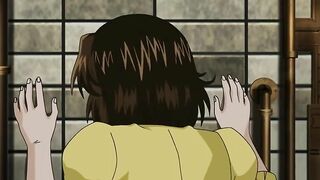Horny hentai teenagers engage in steamy sex at a public spring.