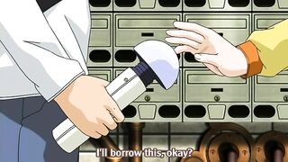 Horny hentai teenagers engage in steamy sex at a public spring.