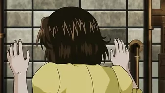 Horny hentai teenagers engage in steamy sex at a public spring.