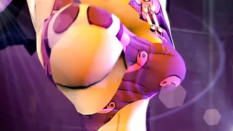 Nami endures an intense hentai scene with multiple sex toys and monstrous creatures.