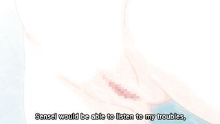 Hentai video - petite schoolgirl with dildo in ass gets fucked by teacher.